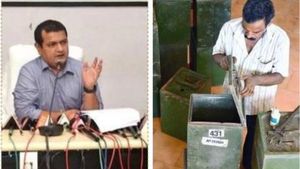 విశాఖ: జీవీఎంసీ ఎన్నికల్లో కలకలం -బ్యాలెట్ బాక్సుల్లో ‘సేవ్ స్టీల్ ప్లాంట్’ స్లిప్పులు -నేరమన్న కలెక్టర్