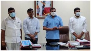 అనంతలో జర్మన్ హ్యాంగర్ టెక్నాలజీతో తాత్కాలిక కోవిడ్ ఆస్పత్రి-ప్రారంభించిన మంత్రి బొత్స..