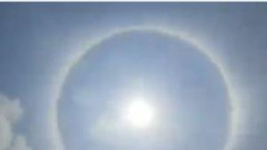Sun Halo At Hyderabad: మొన్న బెంగళూరు..ఇప్పుడు హైదరాబాద్: సూర్యుడి చుట్టూ వర్ణ వలయం