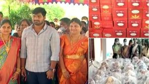 వావ్.. 10 వేల కేజీల స్వీట్లు.. మామకు తగ్గ అల్లుడు.. రిటర్న్ సారె ఇదీ