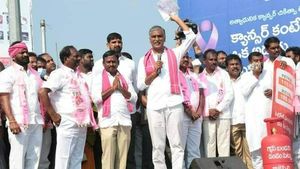 టీఆర్ఎస్ గెలుపు ఖాయం: తాజా సర్వేలంటూ హరీశ్ రావు, ఈటల రాజేందర్, బీజేపీపై నిప్పులు