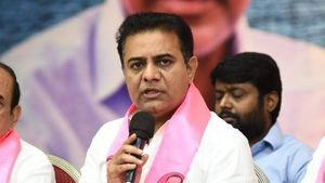 మంత్రి కేటీఆర్‌తో డీఎంకె ఎంపీల భేటీ... ఆ విషయంలో మద్దతు కూడగట్టేందుకు... 