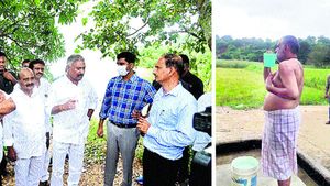చెరువు కట్టపైనే చెవిరెడ్డి స్నానం - నిద్ర : హమాలీగా మారి బస్తాలు మోస్తూ: అన్నీ తానై ..!!