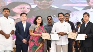తిరుపతిలో 3 ఎలక్ట్రానిక్ యూనిట్లు ప్రారంభించిన జగన్-కాళహస్తిలో అడిడాస్ కు శంఖుస్ధాపన