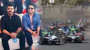 హైదరాబాద్‌లో ఈ రేసులో దూసుకెళ్తున్న కార్లు: సచిన్, రామ్‌చరణ్ సహా ప్రముఖులు