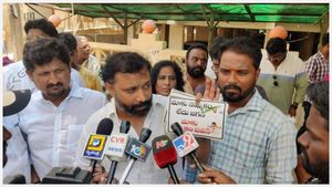 తిరుపతిలో వైసీపీ-జనసేన స్టిక్కర్ వార్- జగన్ స్టిక్కర్లపై పవన్ ఫొటోలు, నినాదాలు..