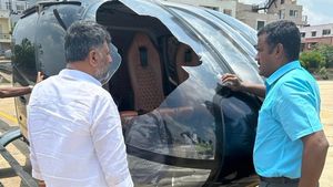 డీకేకు తప్పిన ముప్పు: హెలికాప్టర్‌ను ఢీ కొట్టిన గద్ద: ఎమర్జెన్సీ..