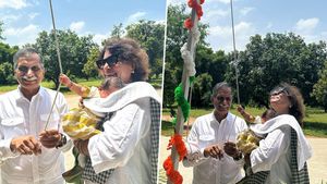 Klinkara: జాతీయ జెండా ఎగరవేసిన క్లీంకార.. వైరల్ అవుతోన్న ఫొటోలు..