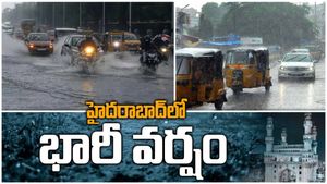  Rain In Hyderabad: హైదరాబాద్‍లోని పలు ప్రాంతాల్లో భారీ వర్షం..