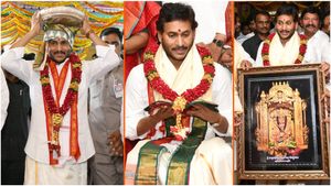 దుర్గమ్మకు సీఎం జగన్ పట్టువస్త్రాలు సమర్పణ..!!