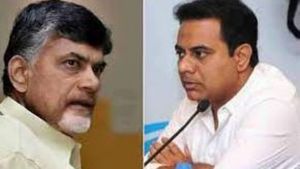 చంద్రబాబు ఆరోగ్యంపై లోకేష్ ట్వీట్: బాధ కలిగించిందంటూ కేటీఆర్ 