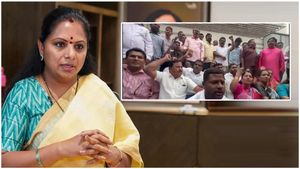 కల్వకుంట్ల కవిత అరెస్ట్: భారీ భద్రత: బీఆర్ఎస్ ఆందోళనలు.. ఉద్రిక్తత
