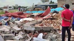 పెద్దిరెడ్డి అడ్డాలో షాక్, అర్దరాత్రి ఇండోర్ స్టేడియం నేలమట్టం, జేసీబీలతో ధ్వంసం 