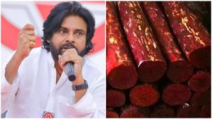 పవన్ కల్యాణ్ దెబ్బ, సినిమా చూపించిన టాస్క్ ఫోర్స్, పుష్పా సీన్ రిపీట్ 