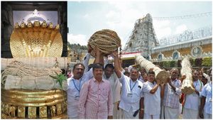 TTD: తిరుమల శ్రీవారి బ్రహ్మోత్సవాల దర్ప, చాప, తాడు ఊరేగింపు 