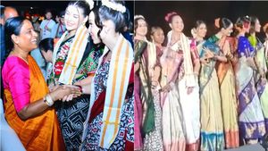 తెలంగాణ కట్టు-బొట్టులో మురిసిన `మిస్ వరల్డ్`