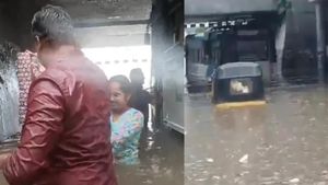 ఒక్క వర్షానికే వణికిన వరంగల్.. వరదనీళ్ళలో చిక్కుకున్న రెండు ఆర్టీసీబస్సులు, ప్రయాణికుల భయాందోళన!