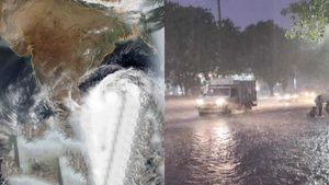 హైదరాబాద్‌ లో మోత మోగిస్తున్న 'మొంథా'.. ఈ జిల్లాలకు రెడ్‌ అలర్ట్‌..