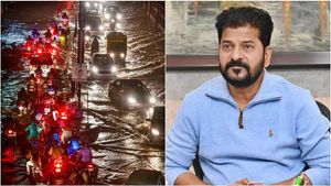 హైదరాబాద్ లో భారీ వర్షం.. సీఎం రేవంత్ ప్రయాణిస్తున్న విమానం మళ్లింపు