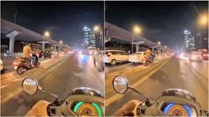 Viral Video: ఇదేం పోయేకాలం.. బిజీ రోడ్డులో డివైడర్ పై యువకుడి బైక్‌ రైడ్‌..