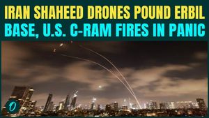 Iran Drone ATTACKS U.S. Base in Erbil; Interceptor C-RAM SHATTERS in the Sky | Iran War