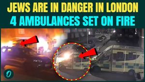 London CCTV Shows Pro-Iran Attacks Burn 4 Jewish Ambulances | Police Probe Hate Crime Angle
