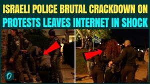 Tel Aviv Protest BREAKING: Israeli Police Drag, Choke Anti-War Protesters on Camera; Sparks Debate