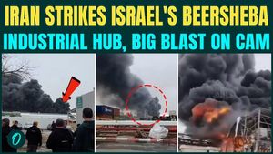 Iranian Missile SLAMS Beersheba Factory | Massive Fire, Black Smoke Covers Israel's Industrial Hub