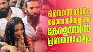 Monalisa Bhosle, who became an internet sensation during the Kumbh Mela,