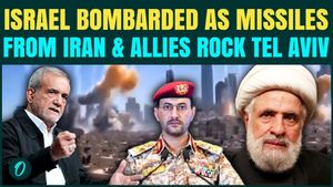 Massive Missile STRIKE On Israel: Iran, Hezbollah &amp; Houthis Hit Tel Aviv | Civilians FLEE In Panic