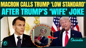 ‘Trump Has BAD MANNERS’- Macron FIRES BACK After Trump’s ‘His Wife BEATS HIM’ Jibe