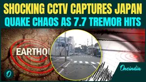 CCTV Footage of Japan Earthquake Sends Shockwaves Worldwide After 7.7 Magnitude Quake Jolts Nation