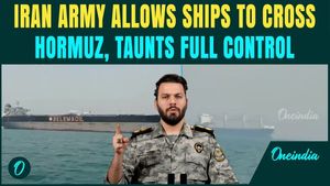 On Cam: Iran ‘PERMITS’ Ship To Cross Strait of Hormuz Amid U.S Naval Blockade; Asserts Full Control