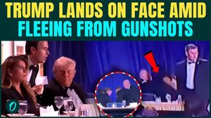 Trump FALLS On Face As Secret Service RUSHES Him Out Amid Gunshots At Washington Dinner | VIDEO