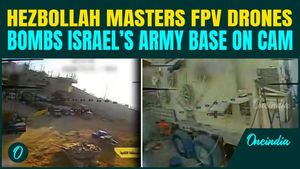 RAW Footage: Hezbollah FPV Drone BOMBS Israel’s Military Base, Merkava Tank Bursts Into Flames