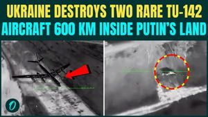 Ukraine Lethal Attack On Cam; Blows Up TU-142 Strategic Aircraft 600 KM Deep Into Russian Territory