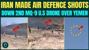 SECOND MQ-9 Reaper SHOOT DOWN in 24 Hours, Houthi VIDEO Shows Burning U.S Drone Wreckage Over Yemen
