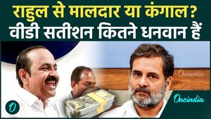 How much behind Keralam New CM VD Satheesan in assets compared to Rahul Gandhi?