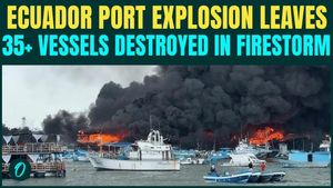 Ecuador Port Fire BREAKING: 35 plus Boats DESTROYED in Seconds As Multiple Explosions Rock Harbor
