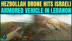 IDF Troops BLEED As Hezbollah Ababil Drone Hits Israeli Defense Vehicle In South Lebanon | WATCH