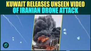 Kuwait RELEASES Chilling Video Of Iran Drone Attack Massive Fireball ERUPTS At International Airport