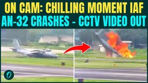 Unseen CCTV VIDEO: Indian Air Force AN-32 Aircraft CRASHES During Landing In Assam, 5 DEAD