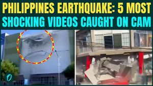 Philippines Earthquake 5 SHOCKING VISUALS: Massive 7.8 Quake  Strikes, People FLEE In Panic