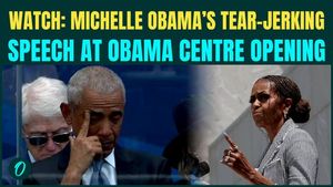 ‘Barack, You GOTTA Look At Me!’: Barack Obama TEARS UP As Michelle Obama DELIVERS Heartfelt Tribute