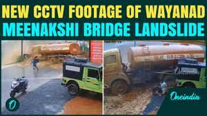 CCTV FOOTAGE: Wayanad Landslide TRIGGERS Chaos Near Meenakshi Bridge; People RUN For Their Lives