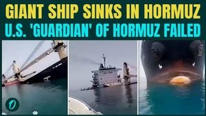 Ship SINKS in Hormuz as U.S FAILS To Protect Route, Dramatic VIDEO Shows Bulk Carrier Split In Two