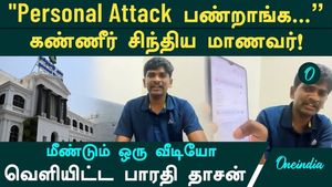 "Why are you attacking me personally?"  Bharathidasan releases another video in distress!