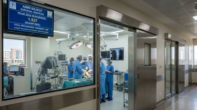 રાજકોટ AIIMS માં સર્જરીના આંકડામાં ધરખમ ઉછાળો: વર્ષ 2025માં 1,900 થી વધુ ઓપરેશન સફળતાપૂર્વક સંપન્ન