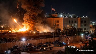 Baghdad US Embassy Attack: बगदाद में अमेरिकी एंबेसी पर मिसाइल हमले से हड़कंप, हेलीपैड पर धमाका