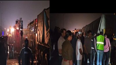 हरिद्वार देहरादून हाईवे पर वाहन भिड़े, गाड़ियों में आग लगने से मचा हाहाकार, एक महिला की दर्दनाक मौत, कई घायल